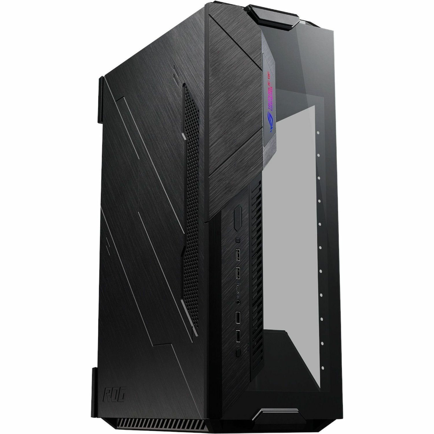 Asus ROG Z11 Gaming Computer Case - Mini ITX, Mini DTX Motherboard Supported - Mid-tower - Steel, Aluminium, ABS Plastic, Tempered Glass - Black