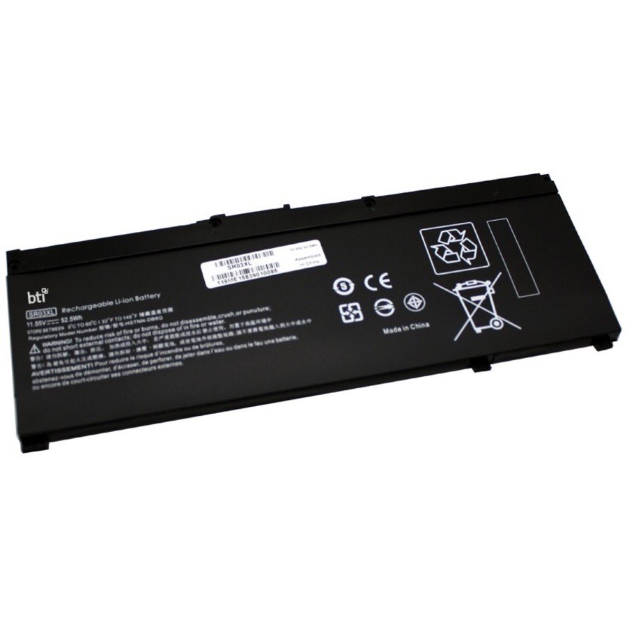 BTI SR03XL-BTI 11.55V 52.5WHR LI-ION BATTERY L08855-855, L08855-856, L08934-1B1, SR03052XL, SR03XL