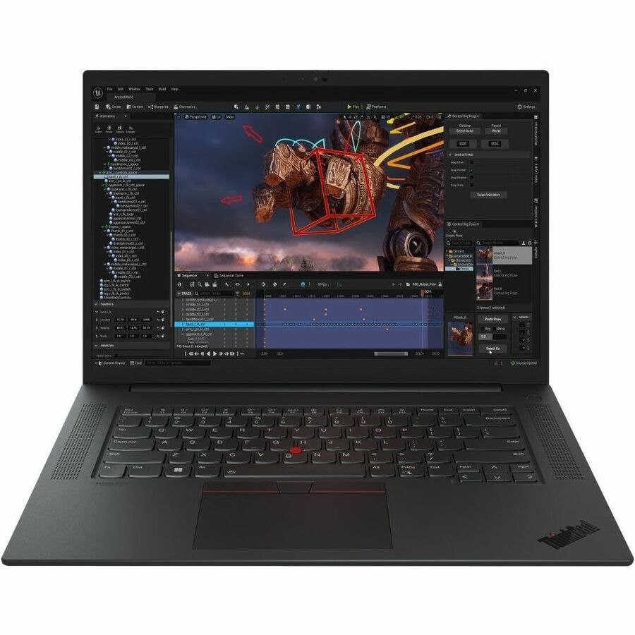 Lenovo ThinkPad P1 Gen 6 21FV001PUS 16" Mobile Workstation - WQXGA - Intel Core i7 13th Gen i7-13700H - 32 GB - 1 TB SSD - English Keyboard - Black Paint