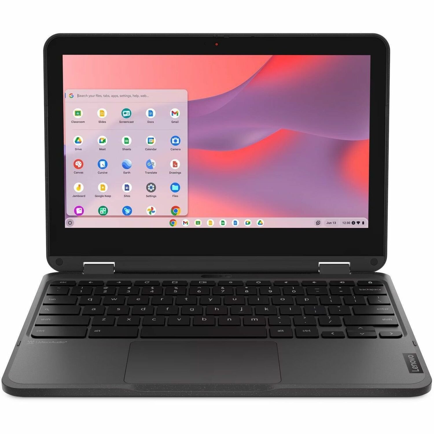 Lenovo 500e Chromebook Gen 4s 83L40001US 11.6" Touchscreen Convertible 2 in 1 Chromebook - HD - Intel N-Series N100 - 8 GB - 64 GB Flash Memory - English Keyboard - Gray