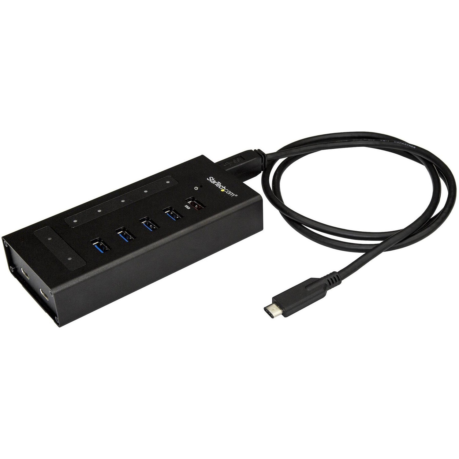 STARTECH.COM 7 PORT USB-C HUB, USB-C(2), USB(5), RUGGED, MOUNT, DC, 2YR