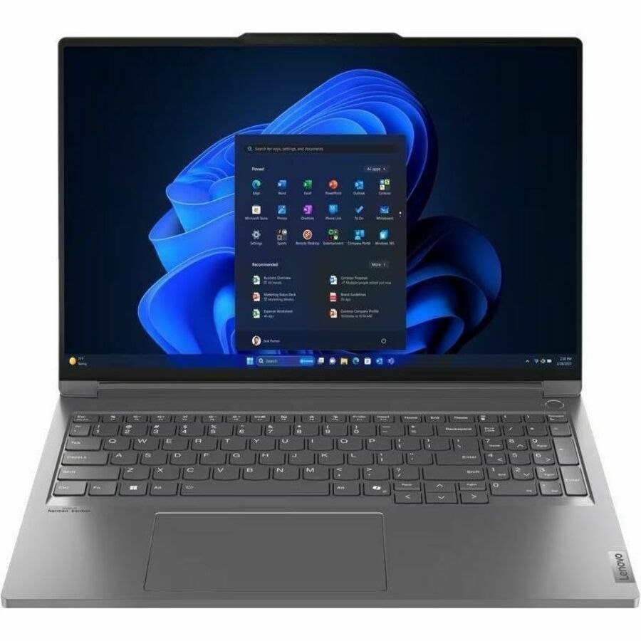 Lenovo ThinkBook 16p G5 IRX 21N5000QUS 16" Notebook - WQXGA - Intel Core i7 14th Gen i7-14650HX - 16 GB - 512 GB SSD - English (US) Keyboard - Storm Gray