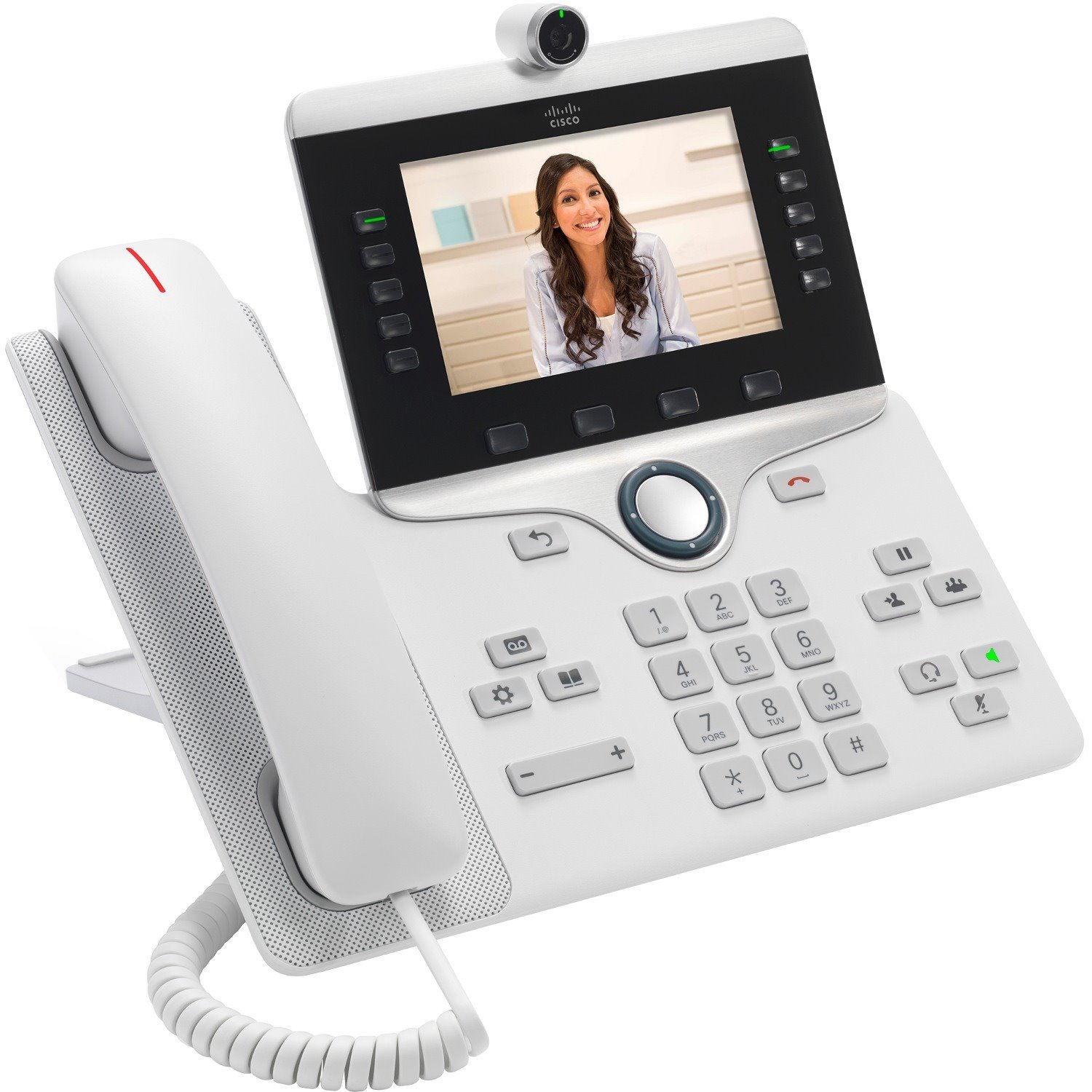 Cisco 8845 IP Phone - Refurbished - Wall Mountable - White