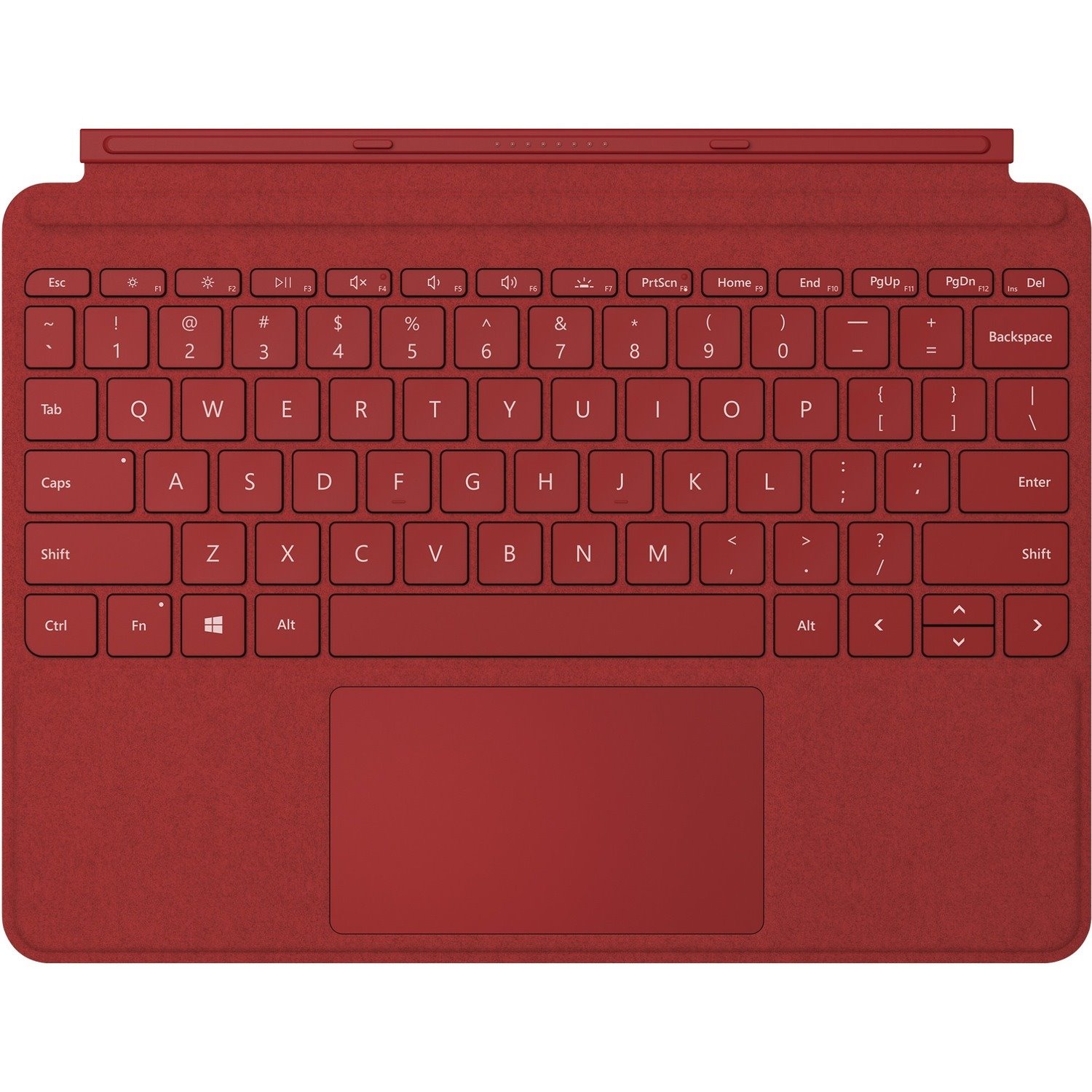 Microsoft Type Cover Keyboard/Cover Case Microsoft Surface Go 2, Surface Go Tablet - Poppy Red