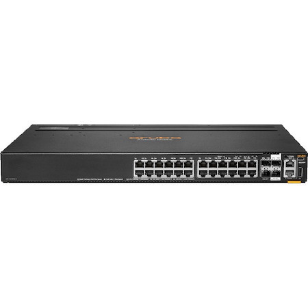 HPE CX 6200 24 Ports Manageable Ethernet Switch - 10 Gigabit Ethernet, Gigabit Ethernet - 10/100/1000Base-T, 10GBase-X - TAA Compliant