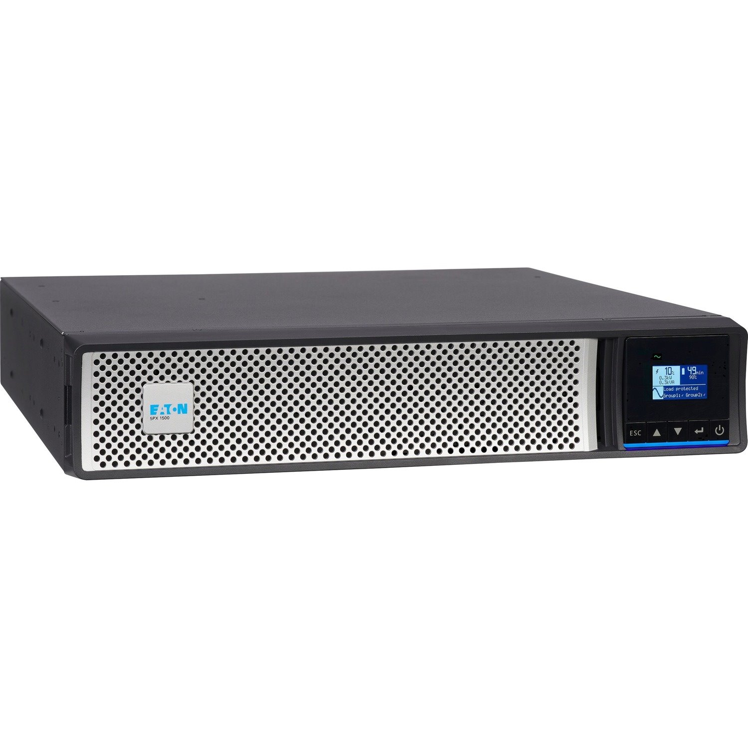 Eaton 5PX G2 3000VA 3000W 120V Line-Interactive UPS - 6 NEMA 5-20R, 1 L5-30R Outlets, Cybersecure Network Card Option, Extended Run, 2U Rack/Tower