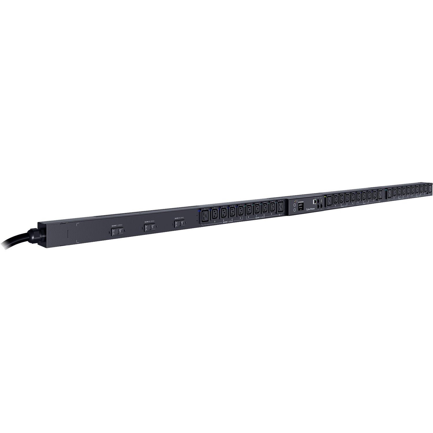 CyberPower PDU83105 3 Phase 200 - 240 VAC 30A Switched Metered-by-Outlet PDU