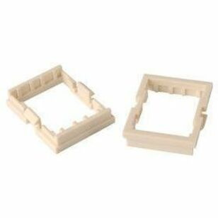Ortronics TracJack Mounting Adapter Bezel, 20-Pack, White Fog