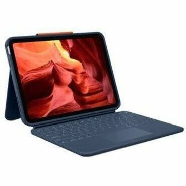 Logitech Rugged Combo 4 Touch Robust Tastatur/Cover Apple iPad (10. Generation) Tablet - Blau