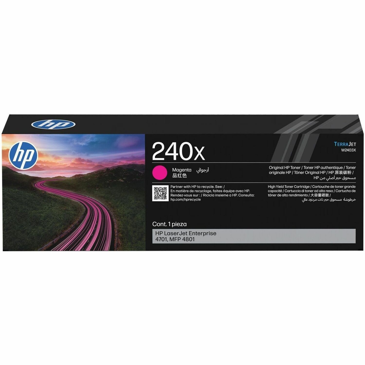 HP 240X Original High Yield Laser Toner Cartridge - Magenta Pack