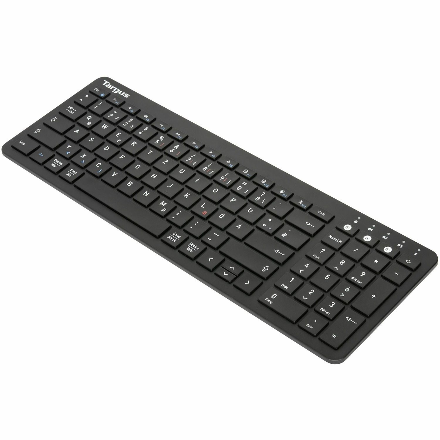 Targus Midsize Multi-Device Bluetooth&reg; Antimicrobial Keyboard, Spanish