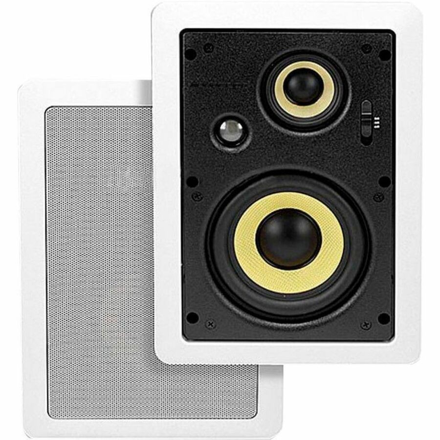 Monoprice Wall Speakers 6.5 Inch 3-Way (Pair)