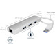 StarTech.com 3-Port USB Hub with Ethernet, USB-A Ports, Gigabit Ethernet/GbE, USB 5Gbps, Bus-Powered, Portable Laptop USB 3.0 Hub