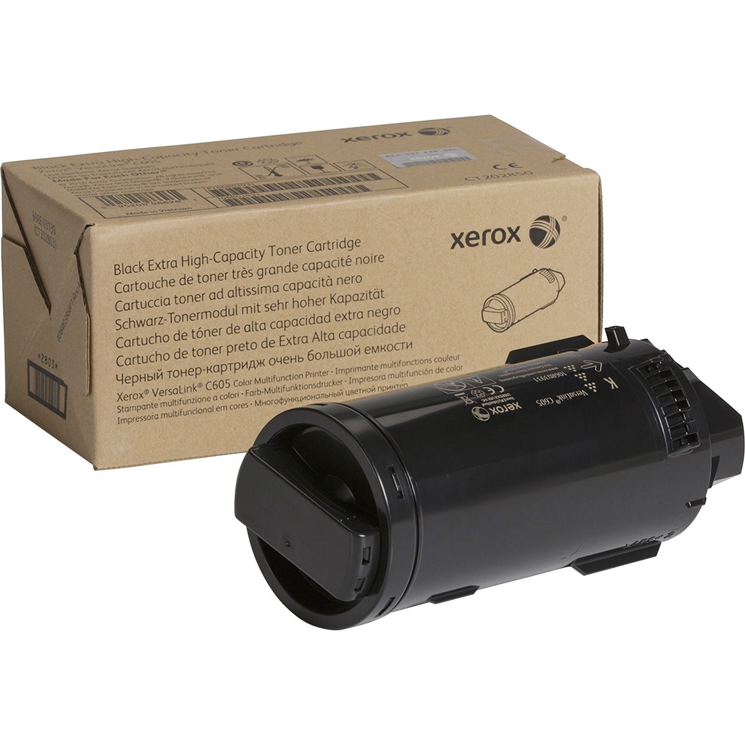 Xerox Genuine Xerox&reg; VersaLink&reg; C605 Color Multifunction Printer Black Extra High capacity Toner Cartridge (16900 Pages) - 106R03931