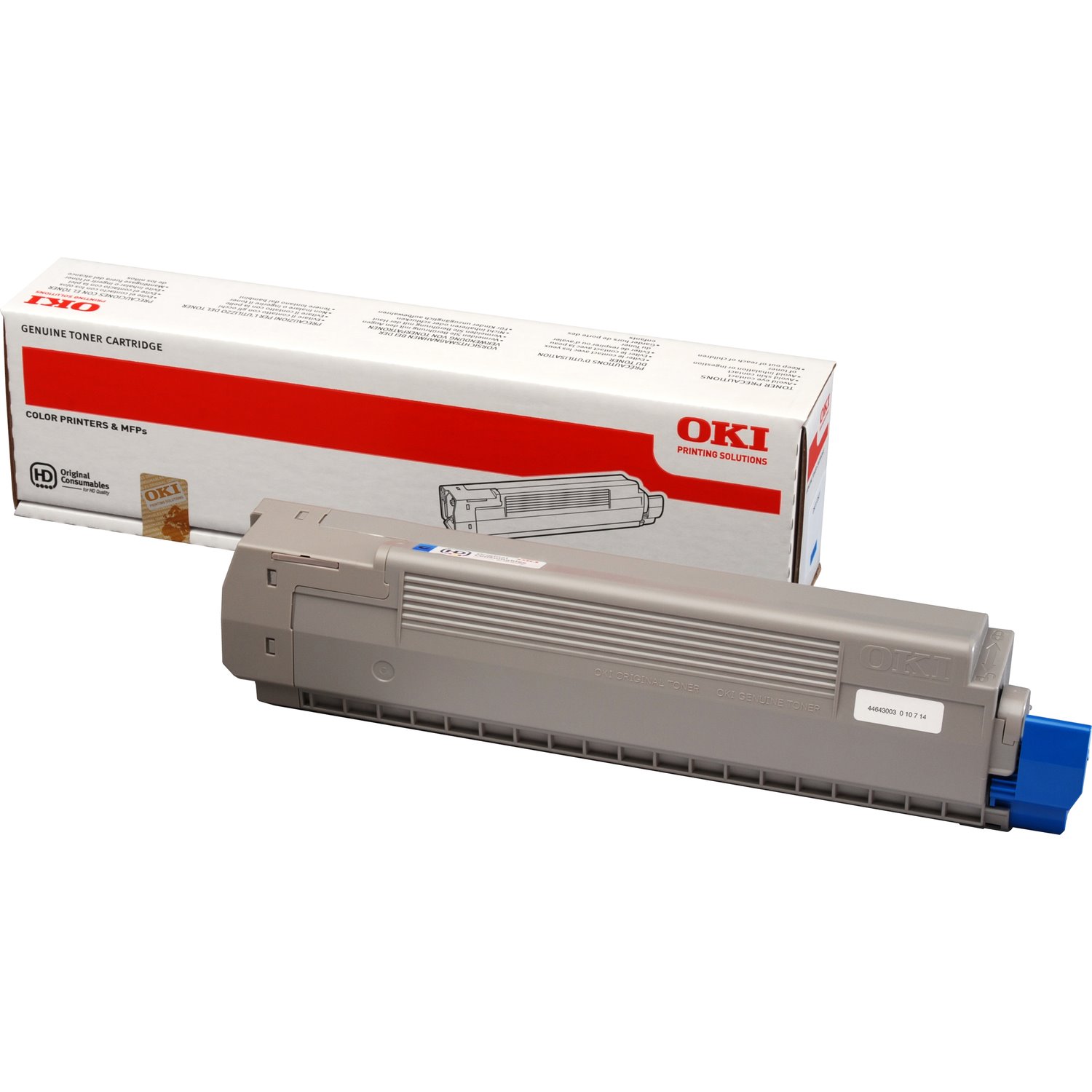 Oki 44643003 Original LED Toner Cartridge - Cyan Pack