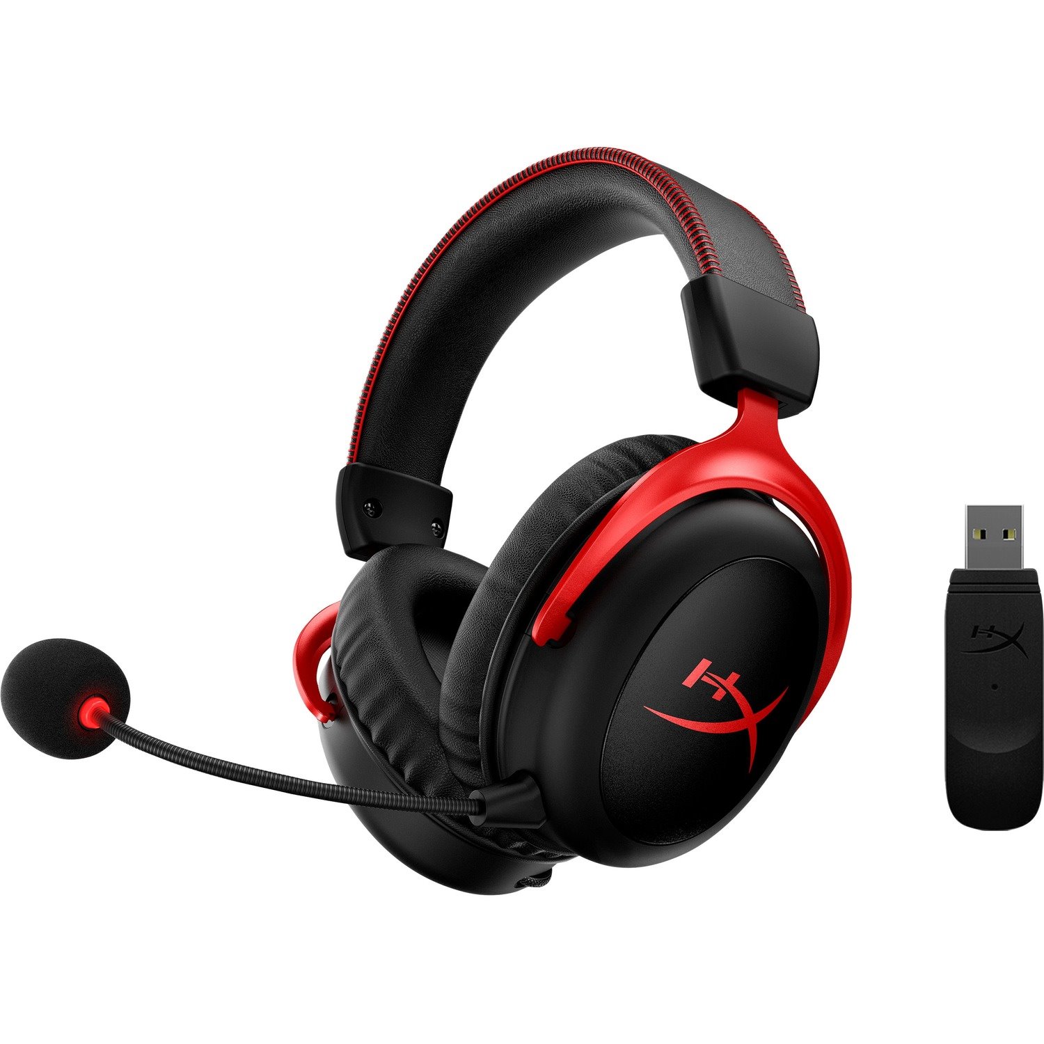 HyperX Cloud II Wireless Over-the-ear Stereo Gaming Headset - Black/Red