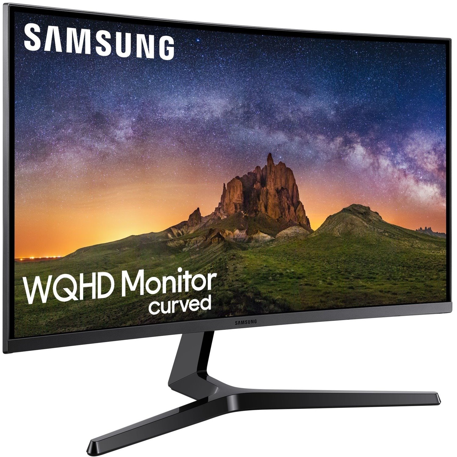 Samsung C32JG50QQE WQHD Curved Screen LCD Monitor - 16:9 - Dark Silver