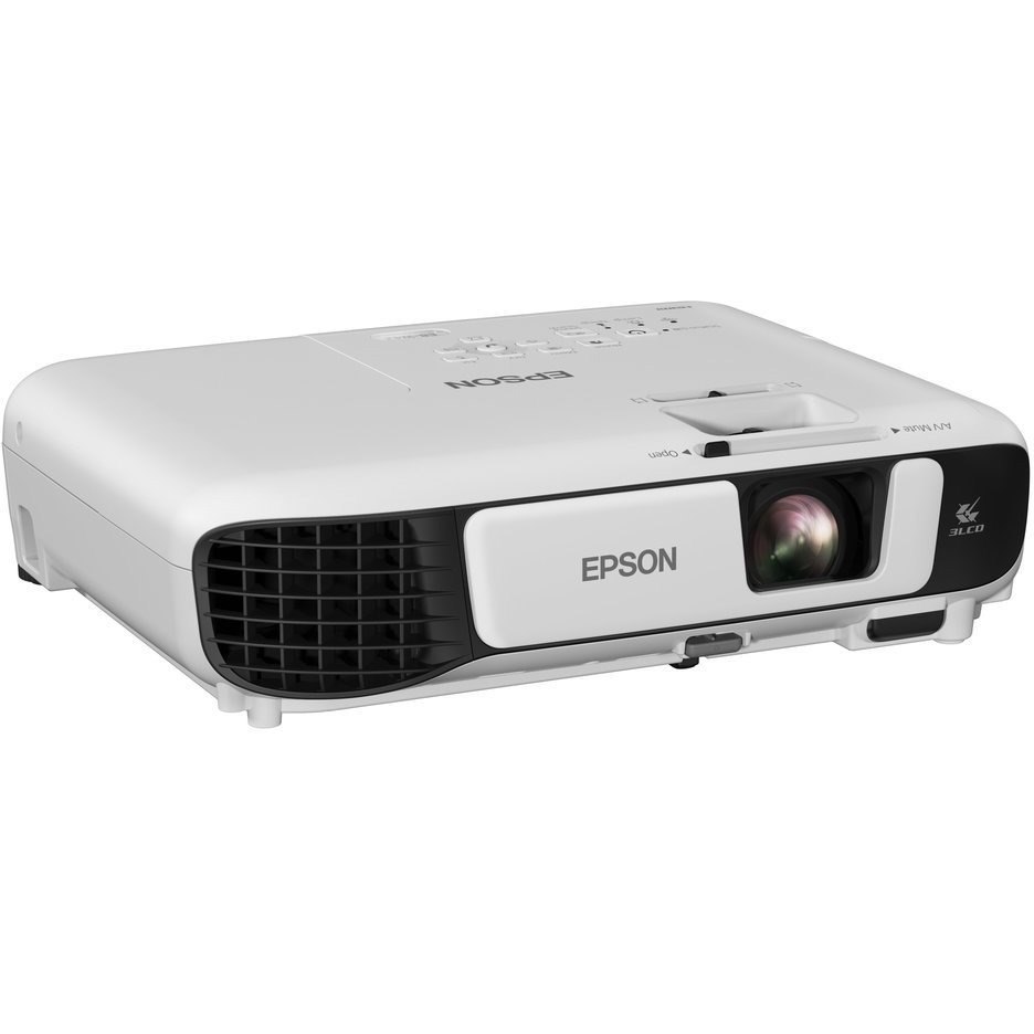 Epson PowerLite W52+ 3LCD Projector - 16:10 - Portable