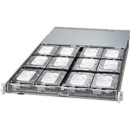 Supermicro SuperStorage SSG-K1048-RT Network Drive Enclosure - 1U Rack-mountable - Black