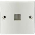 Eaton Tripp Lite Series 1-Port French-Style Wall Plate, White, TAA
