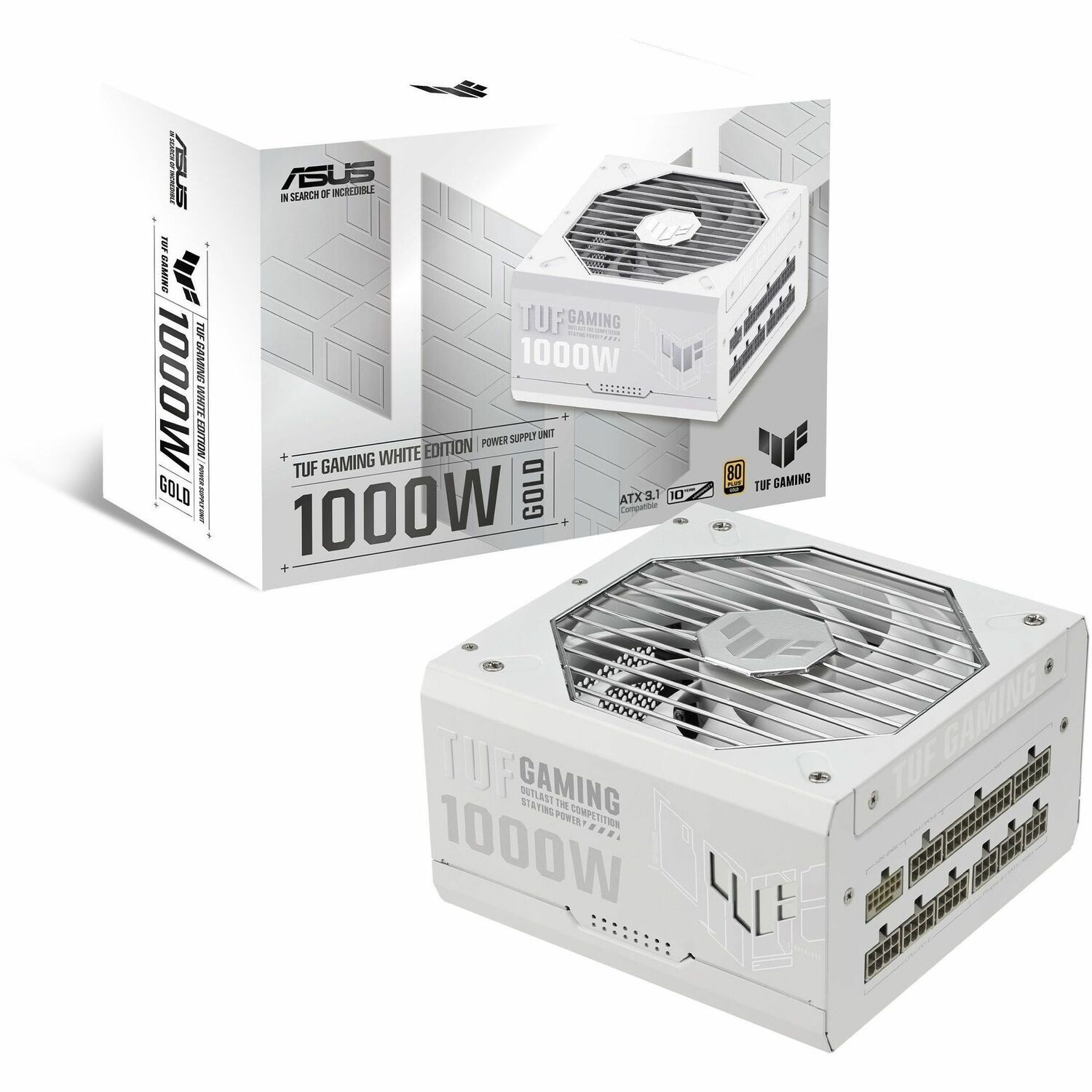 Asus Tuf-Gaming-1000G-White Psu 10 Years Warranty