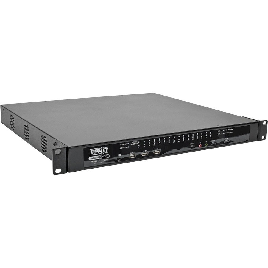 Eaton Tripp Lite Series NetDirector 32-Port Cat5 KVM over IP Switch - Virtual Media, 4 Remote + 1 Local User, 1U Rack-Mount, TAA