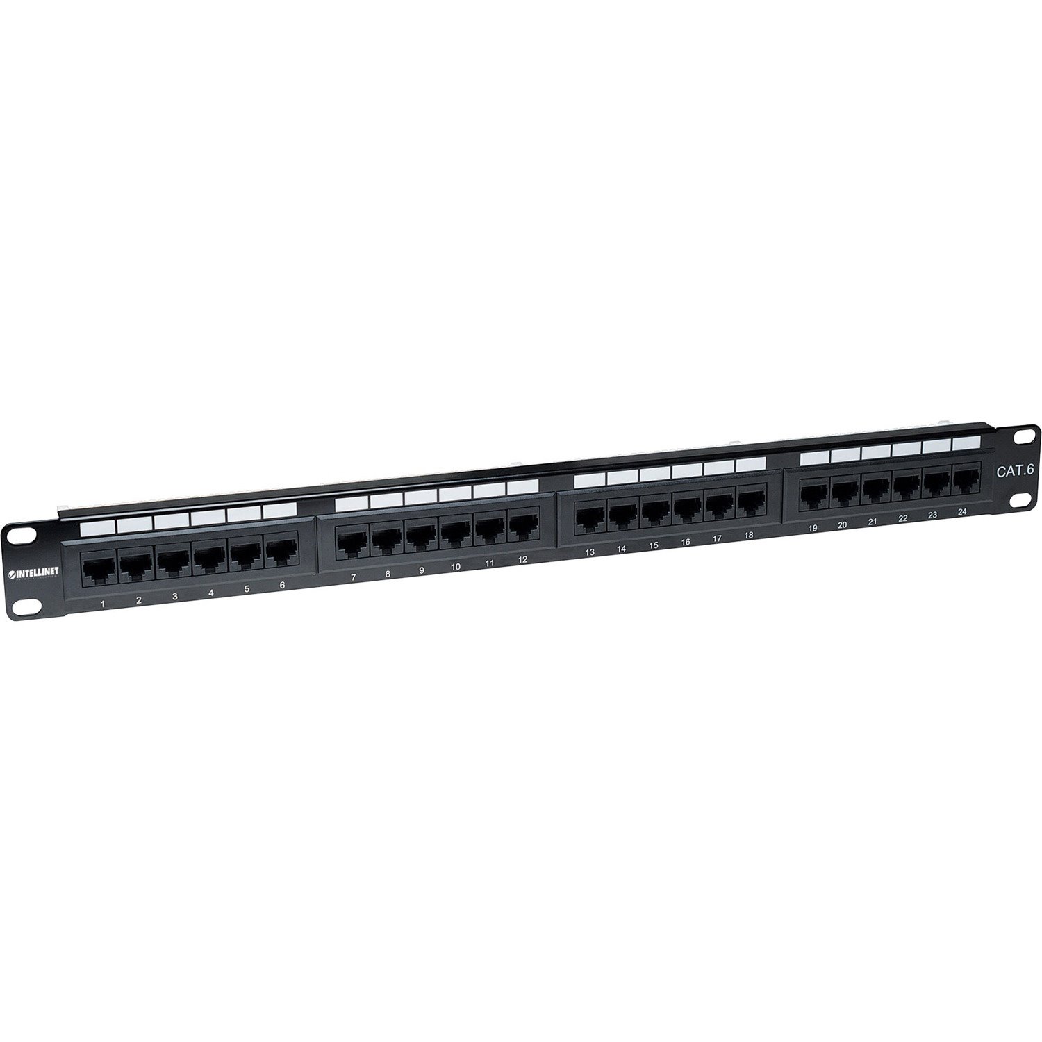 Intellinet Network Solutions 24-Port Rackmount Cat6 UTP 110/Krone Patch Panel, 1U