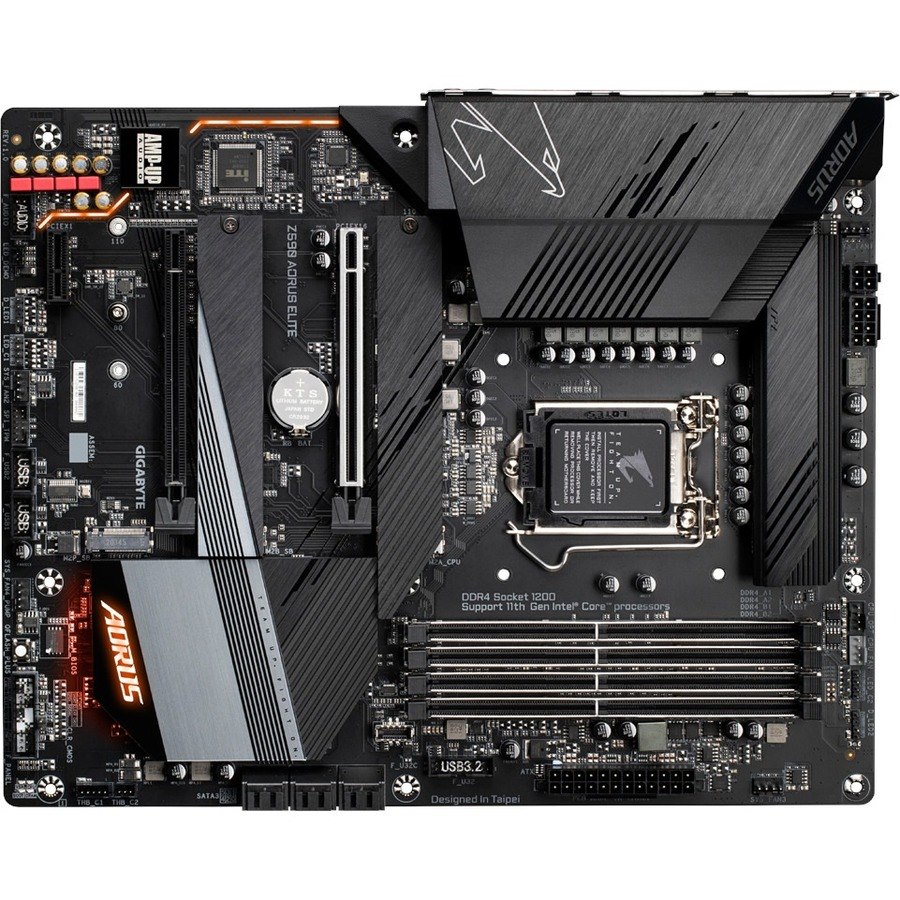 GIGABYTE Ultra Durable Z590 AORUS ELITE Desktop Motherboard - Intel Z590 Chipset - Socket LGA-1200 - Intel Optane Memory Ready - ATX
