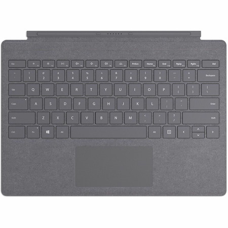 Microsoft Signature Type Cover Keyboard/Cover Case Microsoft Surface Pro 10, Surface Pro 9, Surface Pro 8, Surface Pro X, Surface Pro 11 Tablet - Platinum