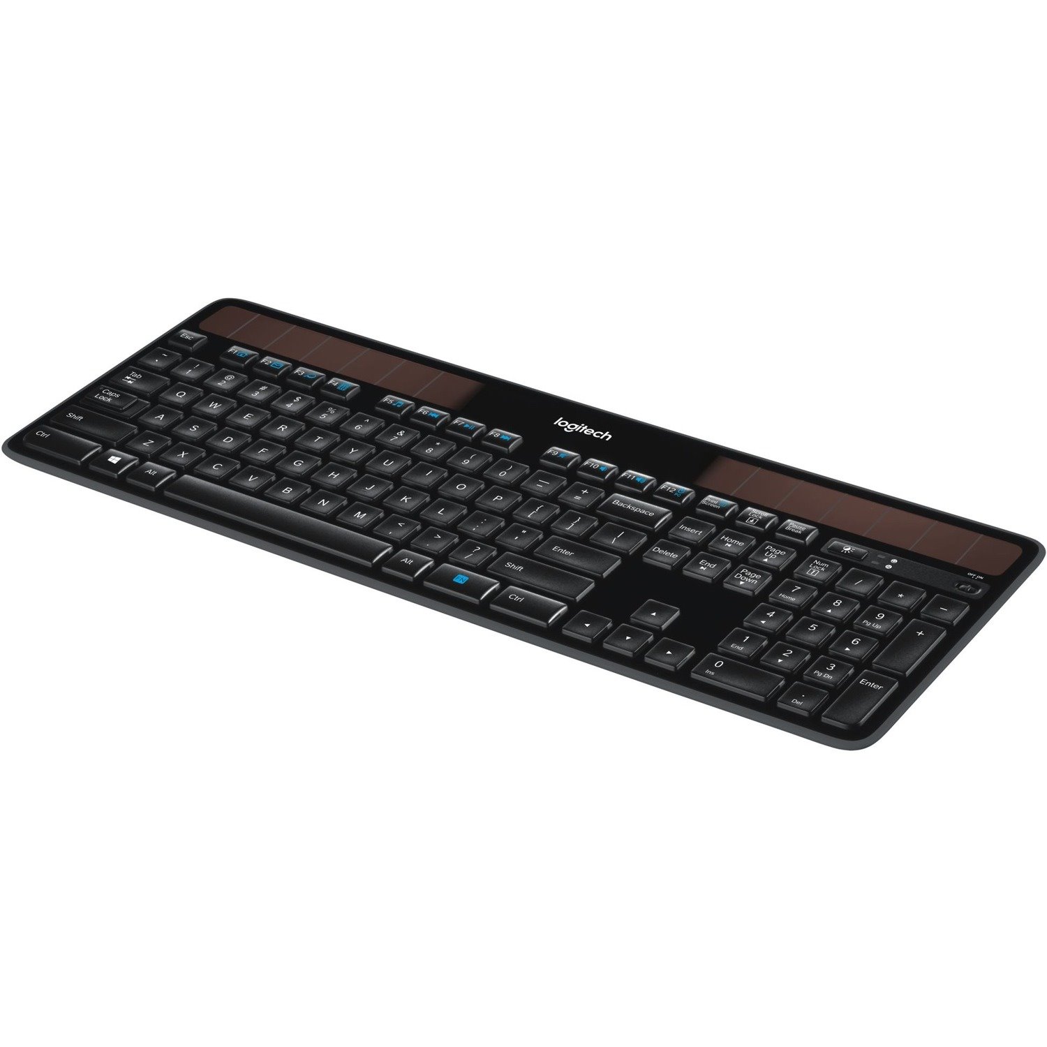 Logitech K750 Wireless Solar Keyboard for Windows, 2.4GHz Wireless with USB Unifying Receiver, Ultra-Thin, Compatible with PC, Laptop