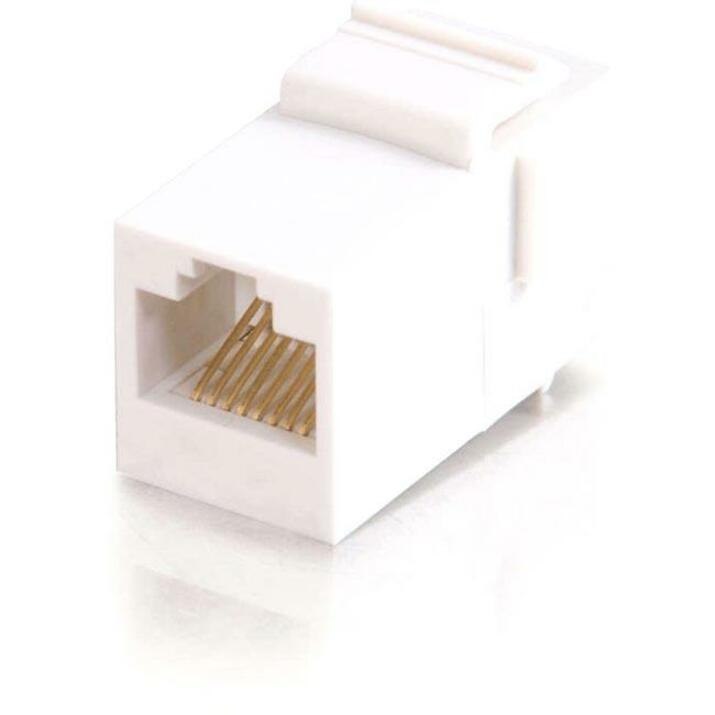 C2G RJ45 (8P8C) Coupler Keystone Insert Module - White