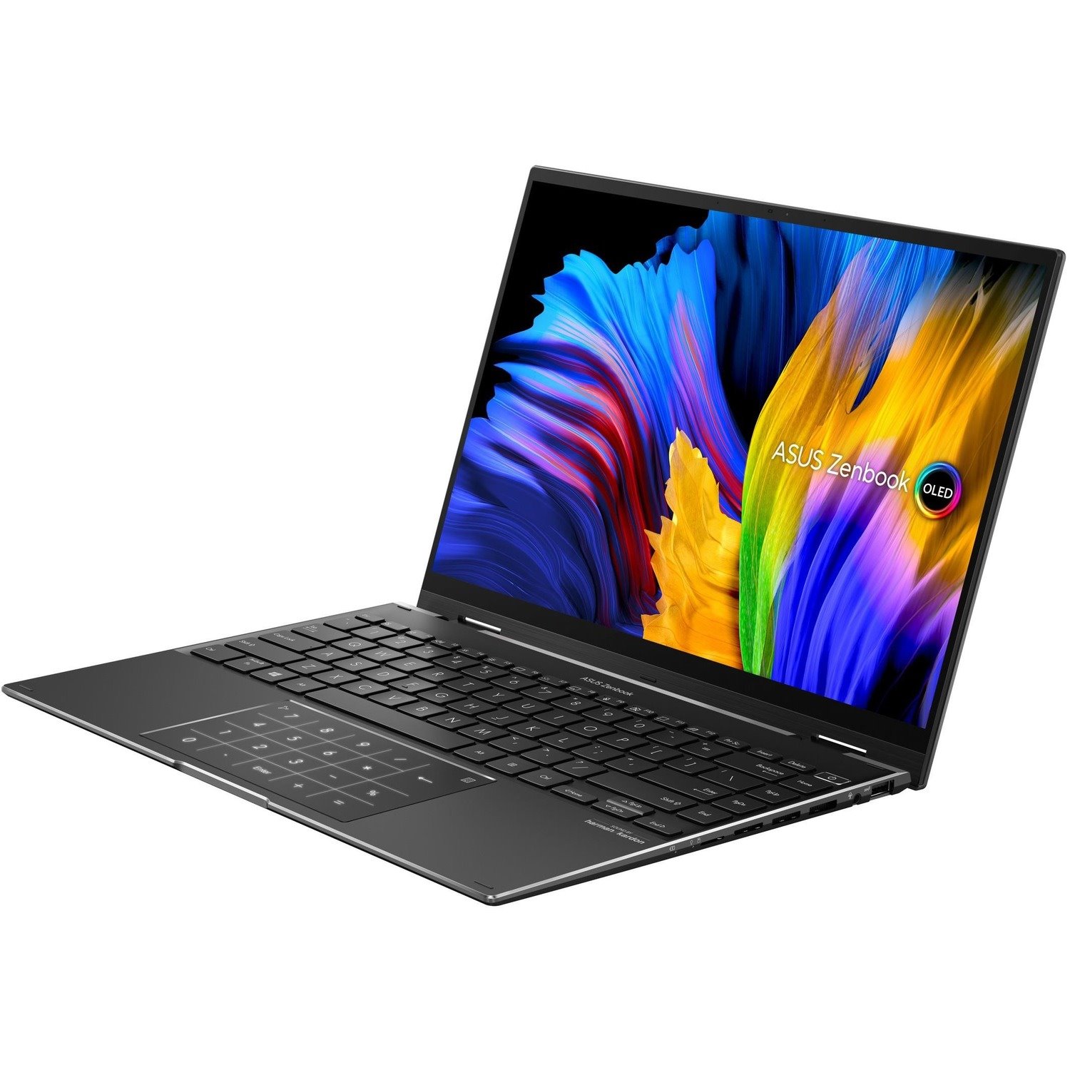Asus Zenbook 14 Flip OLED UN5401 UN5401QA-KN090W 35.6 cm (14") Touchscreen Convertible 2 in 1 Notebook - 2.8K - AMD Ryzen 7 5800H - 16 GB - 512 GB SSD - Jade Black