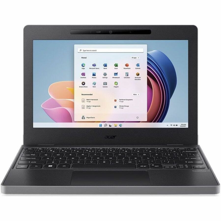 Acer TravelMate B3 11 B311-34T TMB311-34T-P4RD 11.6" Touchscreen Notebook - Full HD - 60 Hz - Intel N-Series N250 - 8 GB - 128 GB SSD - English Keyboard - Black
