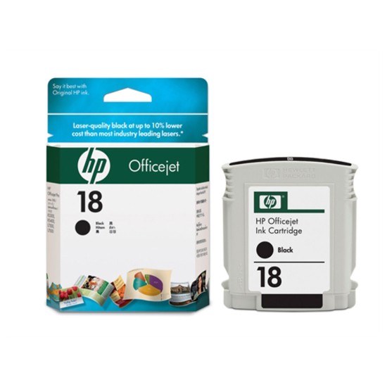 HP 18 Original Inkjet Ink Cartridge - Black Pack