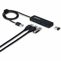 StarTech.com 4-Port USB-A Hub, 5Gbps, Bus Powered, USB-A to 4x USB-A Mini Hub, Extra Long 2ft/61cm Host Cable, 70% PCR Plastic Housing