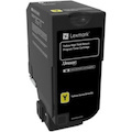 Lexmark Unison Original High Yield Laser Toner Cartridge - Yellow Pack