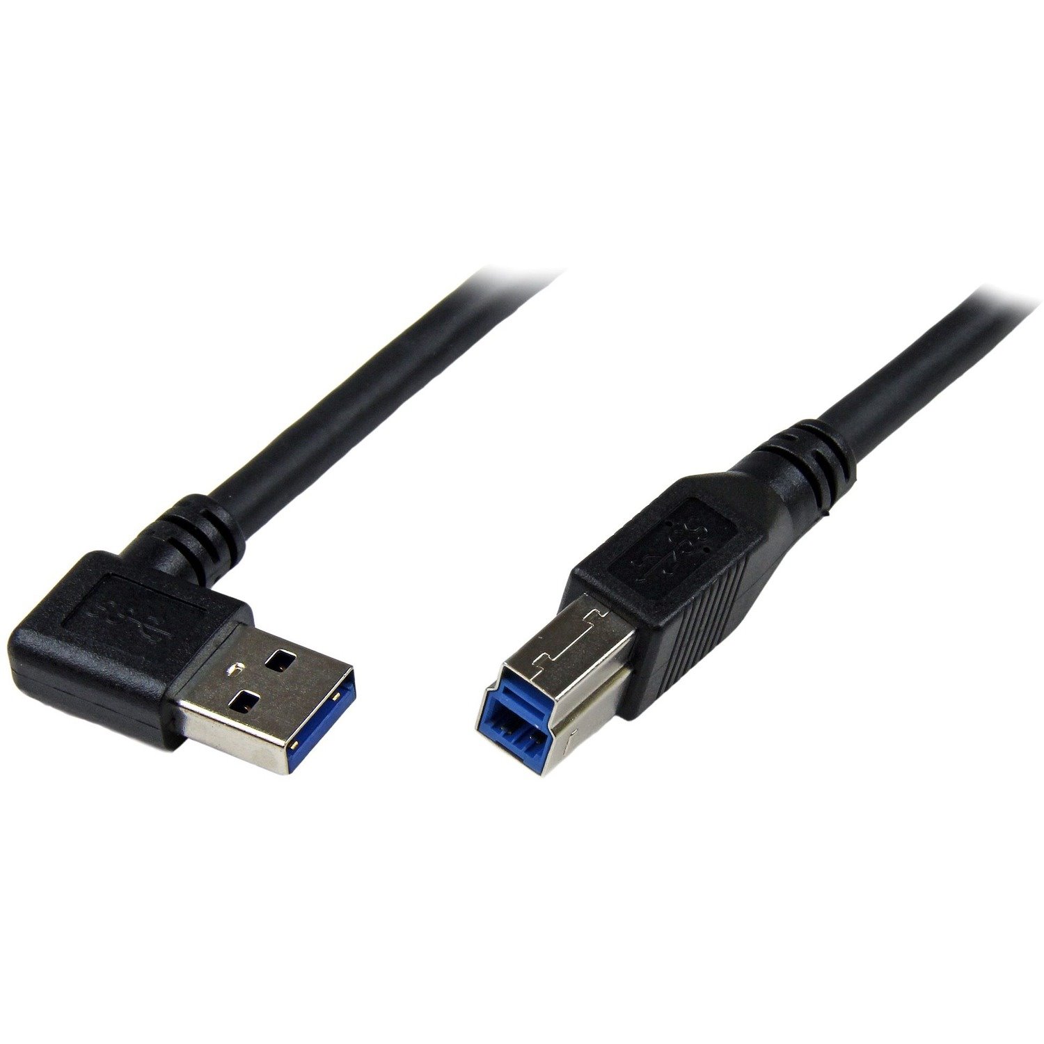 StarTech.com 1m Black SuperSpeed USB 3.0 (5Gbps) Cable - Right Angle A to B - M/M