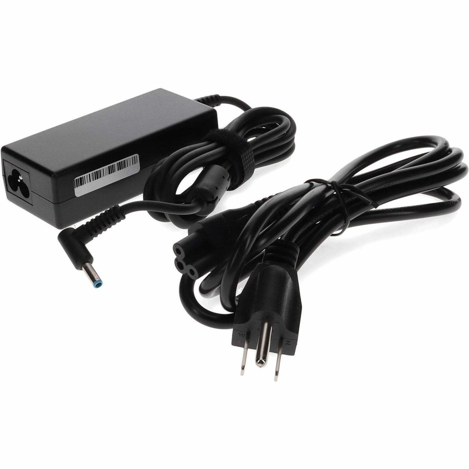 AddOn HP H6Y89AAABA Compatible 65W 19.5V at 3.33A Black 4.5 mm x 3.0 mm Laptop Power Adapter and Cable