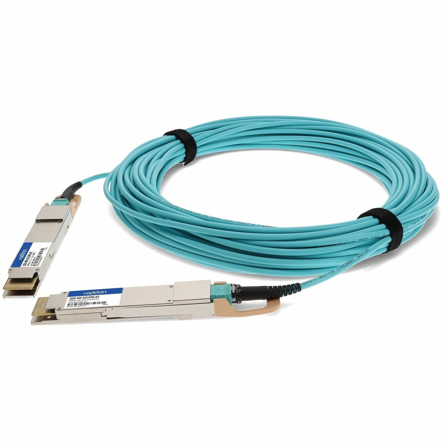 AddOn Cisco QDD-400-AOC20M Compatible TAA Compliant 400GBase-AOC QSFP-DD to QSFP-DD Active Optical Cable (850nm, MMF, 20m)
