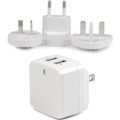 StarTech.com Travel USB Wall Charger â€" 2 Port â€" White â€" Universal Travel Adapter â€" International Power Adapter â€" USB Charger