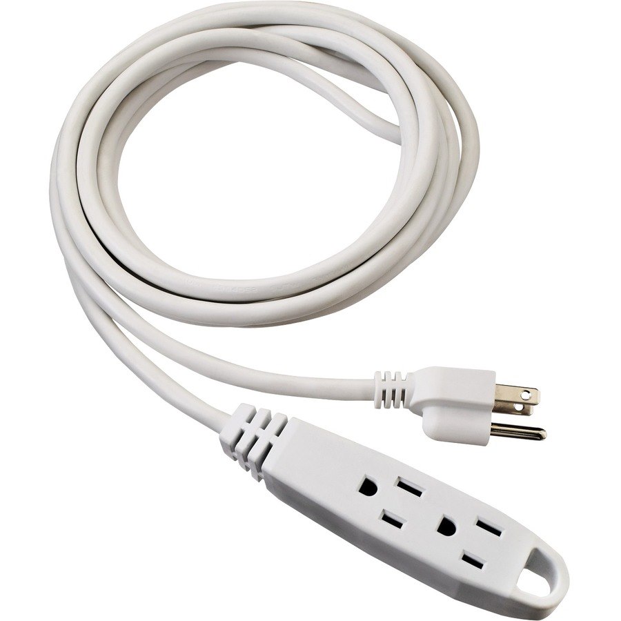 V7 12-Foot Power Extension Cord - White