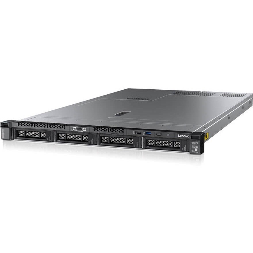 Lenovo ThinkSystem SR570 7Y03A02FNA 1U Rack Server - 1 Xeon Silver 4116 2.10 GHz - 32 GB RAM - 12Gb/s SAS, Serial ATA/600 Controller