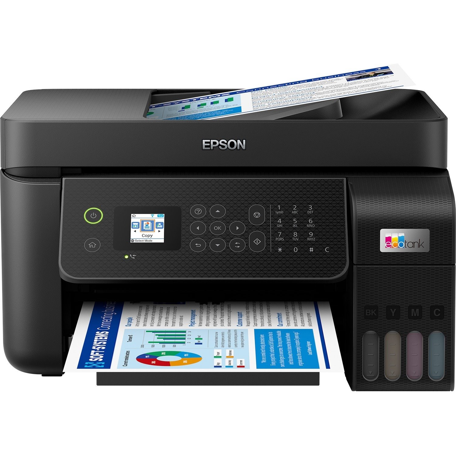 Epson ET-4800 Wireless EcoTank Inkjet Multifunction Printer - Colour - Black