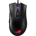 Asus ROG Gladius II Core Gaming Mouse - USB 2.0 Type A - Optical - 6 Button(s) - 6 Programmable Button(s) - Black - 1