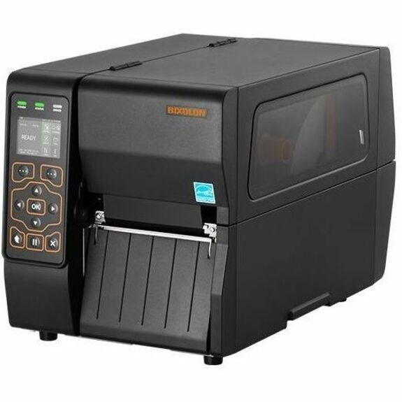 Bixolon XT3-40 Government, Manufacturing, Warehouse, Logistic, Industrial Direct Thermal/Thermal Transfer Printer - Monochrome - Label/Receipt Print - Fast Ethernet - USB - USB Host - Serial - Bluetooth 5.2 - Near Field Communication (NFC) - US - With Cutter - Black