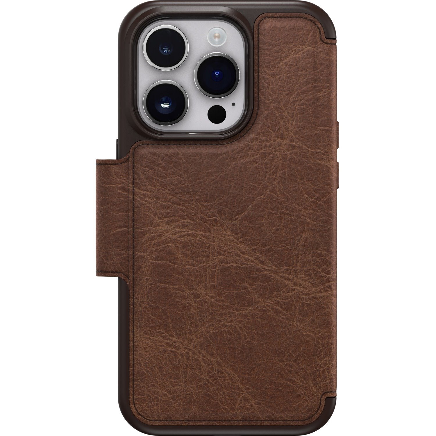 OtterBox Strada Carrying Case (Folio) Apple iPhone 14 Pro Smartphone - Espresso (Brown)