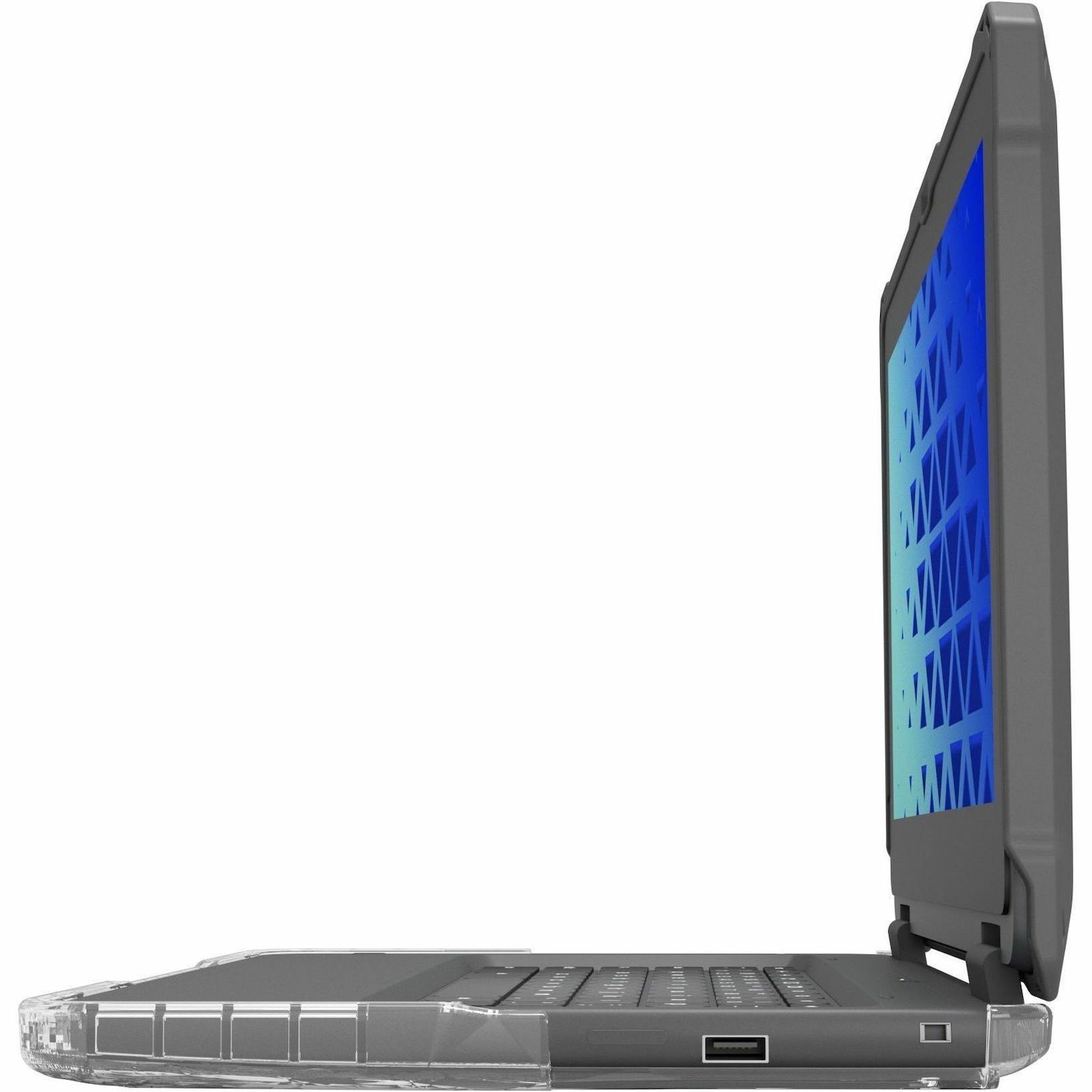 MAXCases Extreme Shell-FL for Dell 3100/3110/3120 Chromebook 2:1 Convertible 11.6" (Grey)