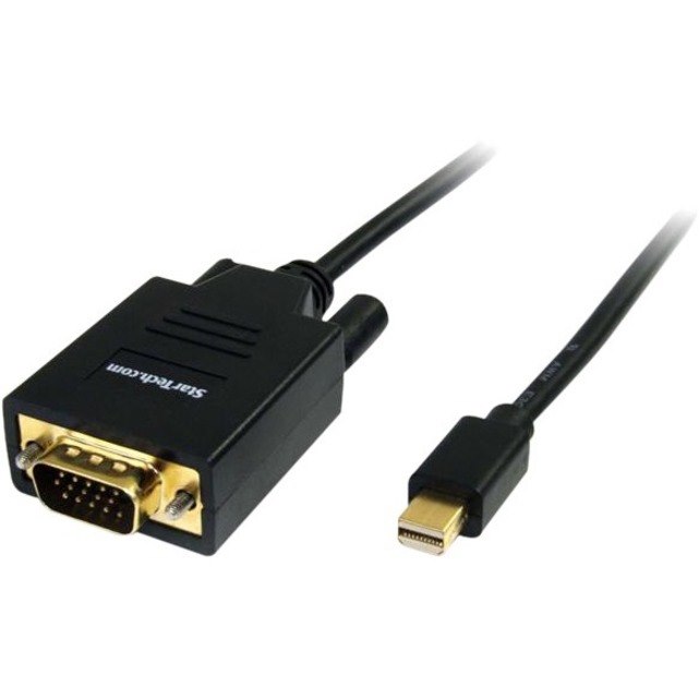 StarTech.com 6ft Mini DisplayPort to VGA Cable, Active Mini DP to VGA Adapter Cable, 1080p, mDP 1.2 to VGA Monitor/Display Converter Cable
