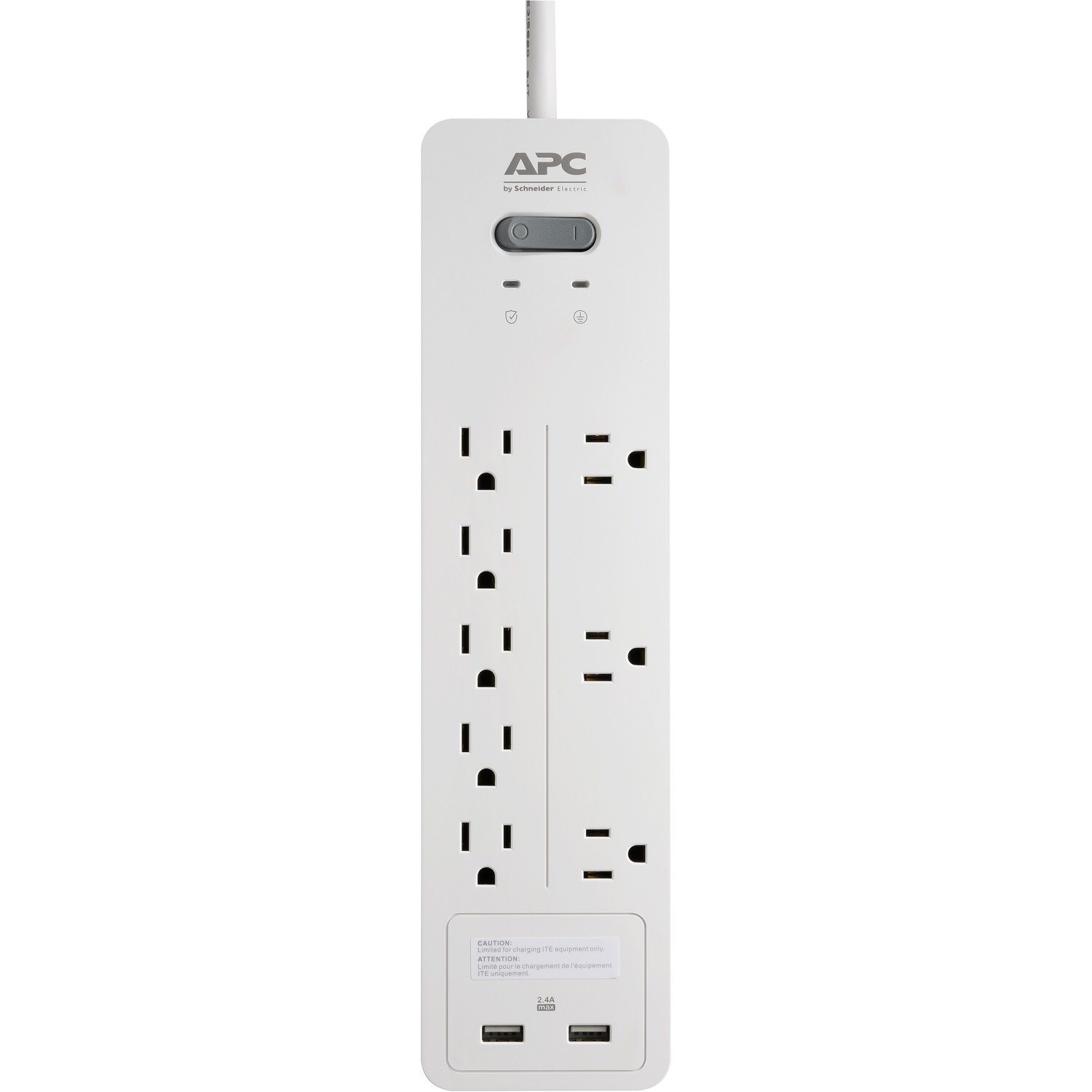 APC by Schneider Electric SurgeArrest Home/Office 8-Outlet Surge Suppressor/Protector