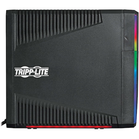 Eaton Tripp Lite Series 600VA 360W 120V Pure Sine Wave Gaming UPS Battery Backup - LCD, AVR, RGB LEDs, USB Charging, Power Saving